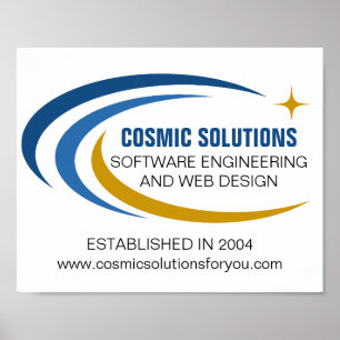 Cosmic Software Engineer Computer Technology Poster