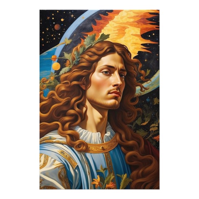 *~* Cosmic Soldier of  God Universe Earth AP50  Photo Print (Front)