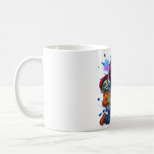 Cosmic Solo Alien Guitar Player Space Music Art Coffee Mug