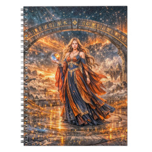 Cosmic Sorceress – Fantasy Spiral Notebook