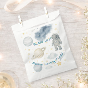 Cosmic Space Birthday Party Rockets & Stars - Favour Bag