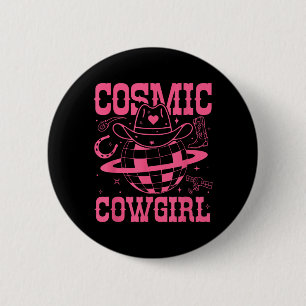 Cosmic Space Cowgirls Shirt Bachelorette Party 6 Cm Round Badge