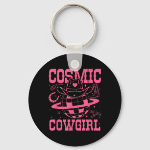 Cosmic Space Cowgirls Shirt Bachelorette Party Key Ring