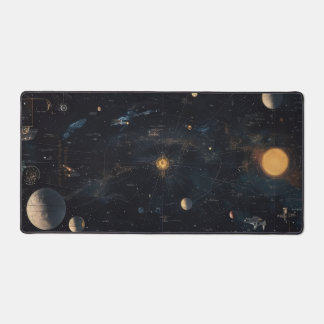 Cosmic Space & Planets Office Desk Mat
