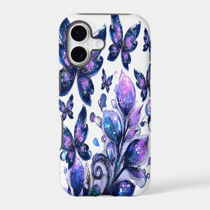 Cosmic Sparkle Butterflies White