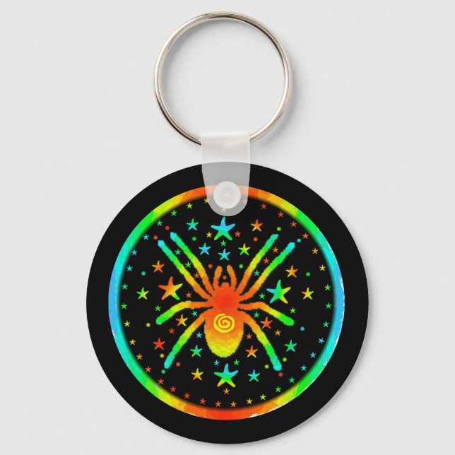 Cosmic Spider Keychain (Front)