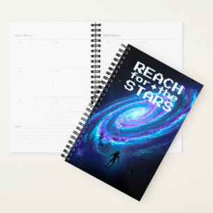 Cosmic Spiral Galaxy Astronaut Sci Fi Planner