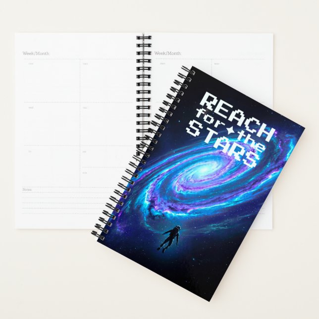 Cosmic Spiral Galaxy Astronaut Sci Fi Planner (Display)