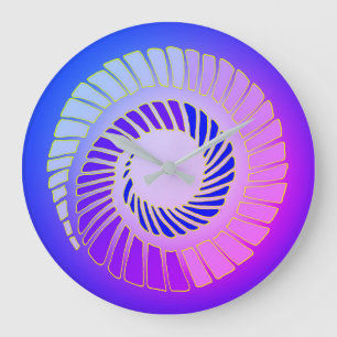 Cosmic Spiral Wall Clock