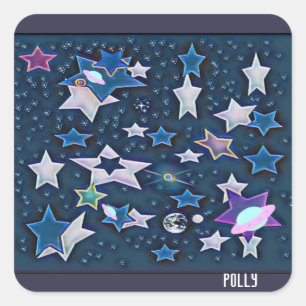 Cosmic Square Sticker