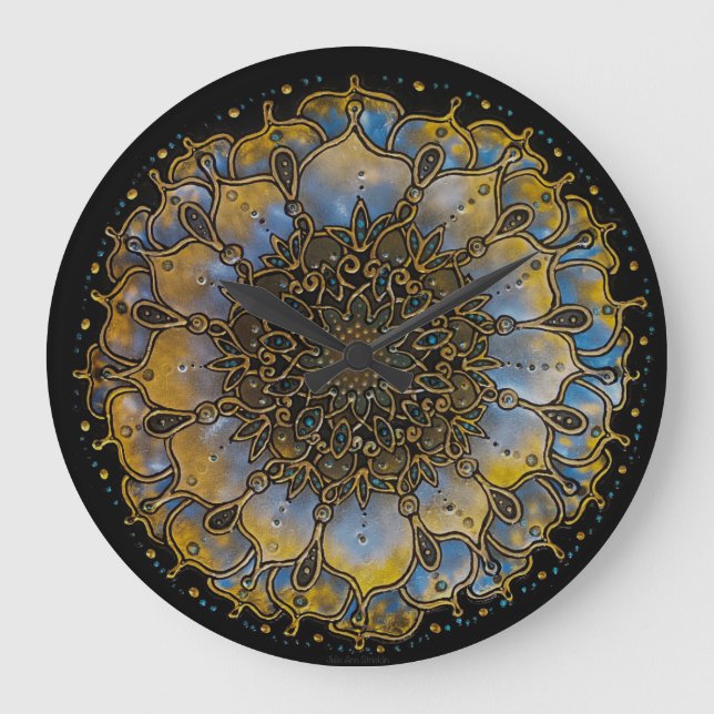 Cosmic Star Dust Acrylic Wall Clock (Front)