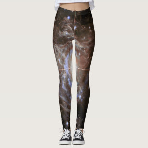 Cosmic Star Holiday Wreath Leggings