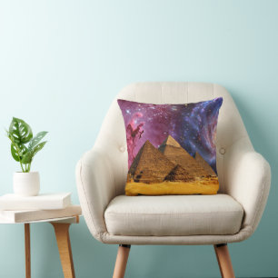 cosmic storm above egypt cushion