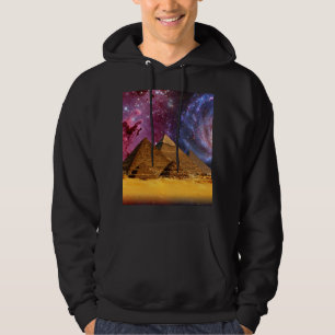 cosmic storm above egypt hoodie