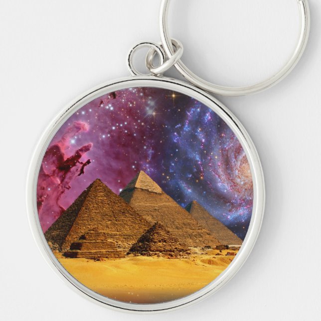 cosmic storm above egypt key ring (Front)