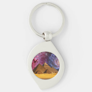 cosmic storm above egypt key ring