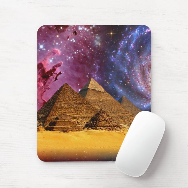 cosmic storm above egypt mouse pad (With Mouse)