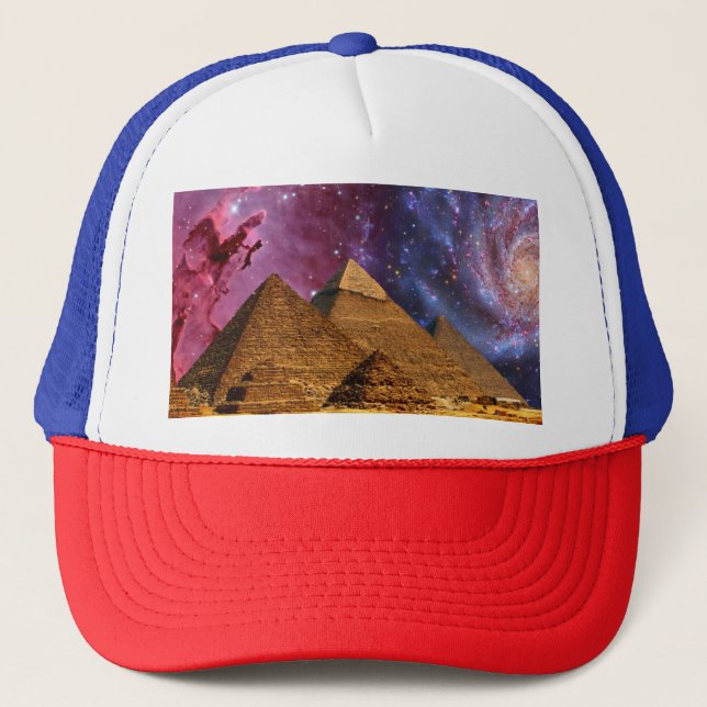 cosmic storm above egypt trucker hat (Front)