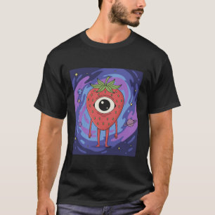 Cosmic Strawberry Alien – Cute Sci-Fi Fruit   T-Shirt
