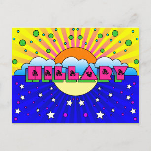 Cosmic Style Hillary Celebration Poster Postcard