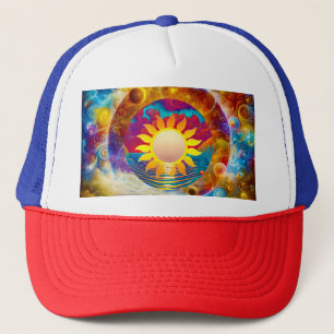 Cosmic Sun Trucker Hat