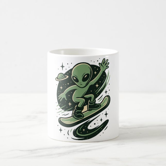 Cosmic Surfer  Coffee Mug (Center)