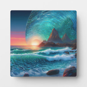 Cosmic Swells Seascape Plaque