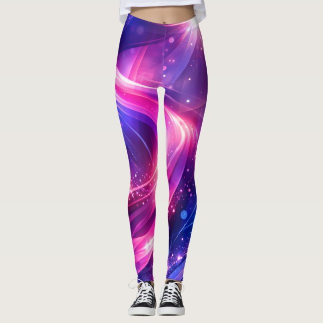 Cosmic Swirl – Galaxy Leggings (Front)