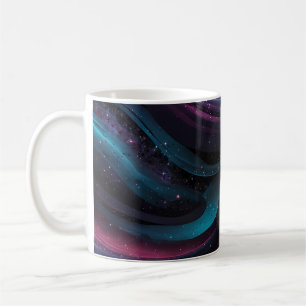 🌌 Cosmic Swirls: Galaxy-Inspired Abstract Design Coffee Mug