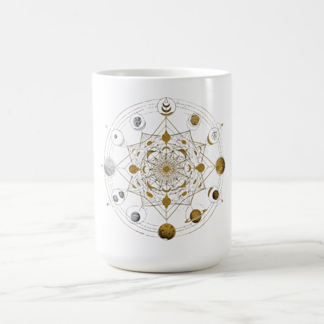 Cosmic Symmetry – Celestial Mandala Space Mug (Center)