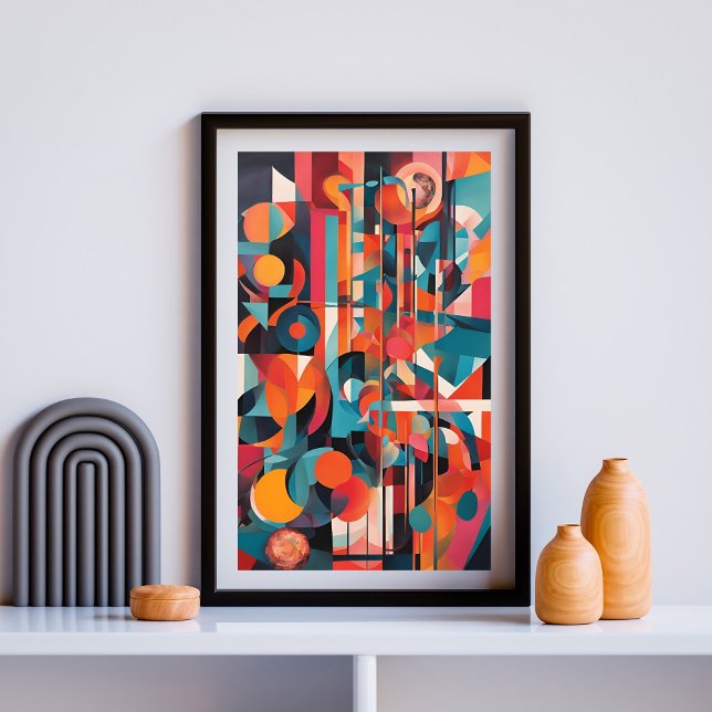 Cosmic Symphony: Abstract Geometric Exploration Poster (Creator Uploaded)