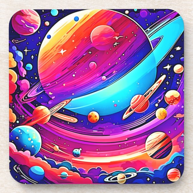 Cosmic Symphony Artwork Coaster (Front)