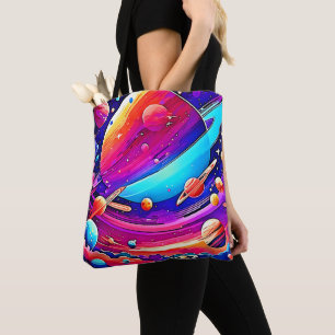 Cosmic Symphony Artwork Tote Bag