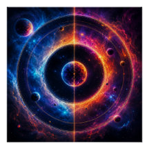 Cosmic Symphony Celestial Orbits and Nebulae Dance