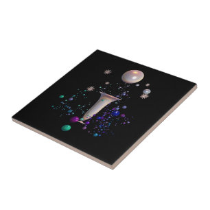 Cosmic Symphony Ceramic Tile