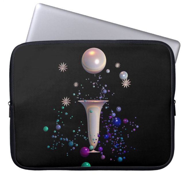 Cosmic Symphony  Laptop Sleeve (Front)