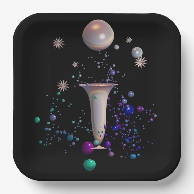 Cosmic Symphony  Paper Plate (Front)