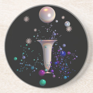 Cosmic Symphony Sandstone Coaster