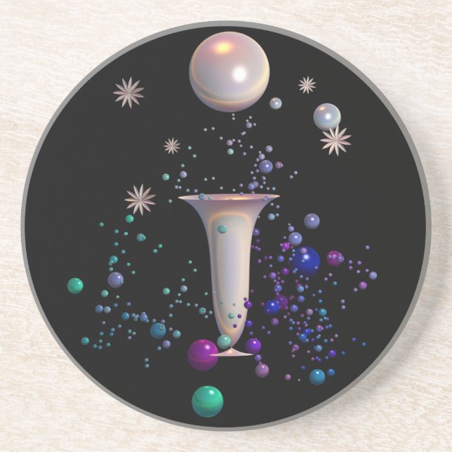 Cosmic Symphony Sandstone Coaster (Front)