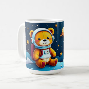 Cosmic Teddy Adventure Coffee Mug