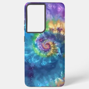 Cosmic Tie-Dye Swirl - Vibrant Psychedelic Galaxy Samsung Galaxy Case
