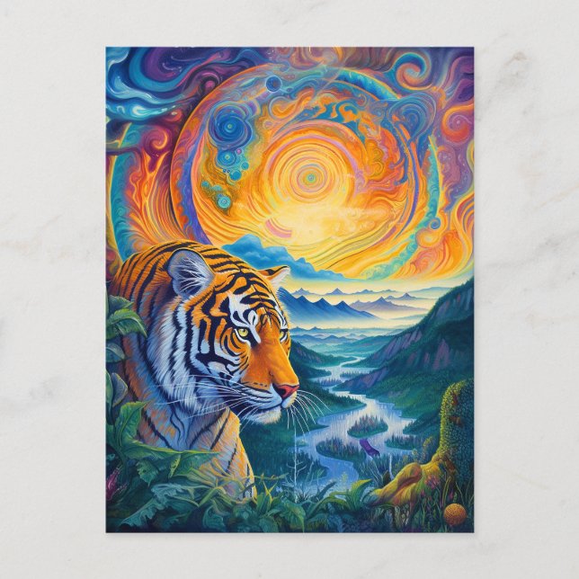 Cosmic Tiger Postcard (Front)