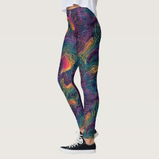 Cosmic Topography Leggings - Fun