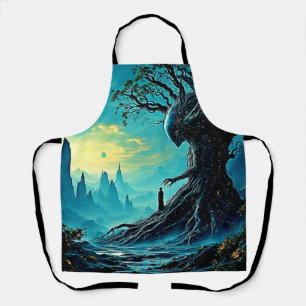 Cosmic Tree of Life Fantasy Apron