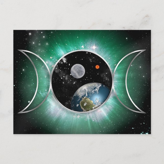Cosmic Triple Goddess Postcard (Front)