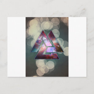 Cosmic Triple Knot Postcard