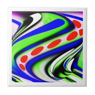 Cosmic twist ceramic tile