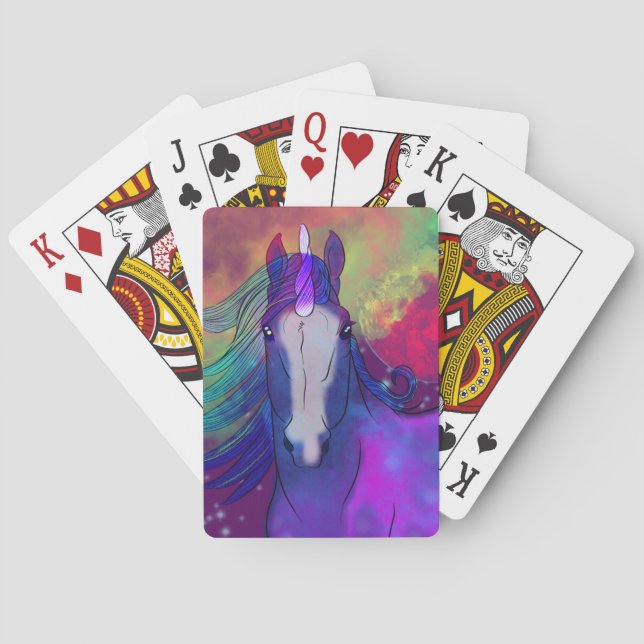 Cosmic Unicorn 5 Playing Cards (Back)