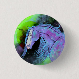 Cosmic Unicorn 6 3 Cm Round Badge