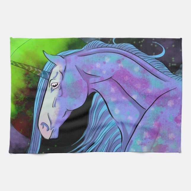 Cosmic Unicorn 6 Tea Towel (Horizontal)